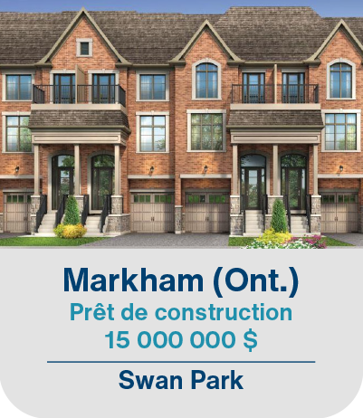Markham (Ont.) Prêt de construction 15 000 000$ Swan Park