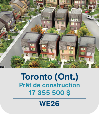 Toronto (Ont.) Prêt de construction 17 355 5000$ WE26
