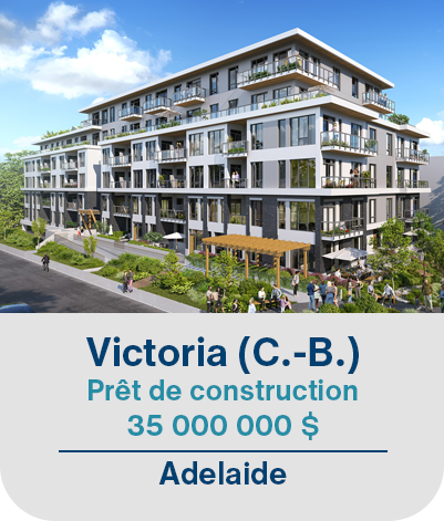 Victoria (C.-B.), Prêt de construction 35 000 000$. Adelaide