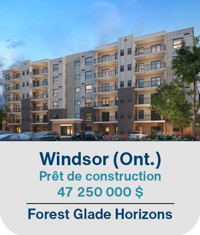 Windsor (Ont.), Prêt de construction 47 250 000$. Forest Glade Horizons