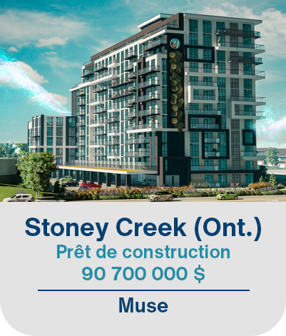 Stoney Creek (Ont.), Prêt de construction 90 700 000$. Muse