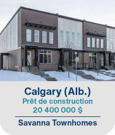 Calgary (Alb.), Prêt de construction 20 400 000$. Savanna Townhomes
