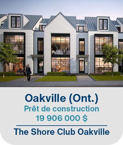 Oakville (Ont.), Prêt de construction 19 906 000$. The Shore Club Oakville